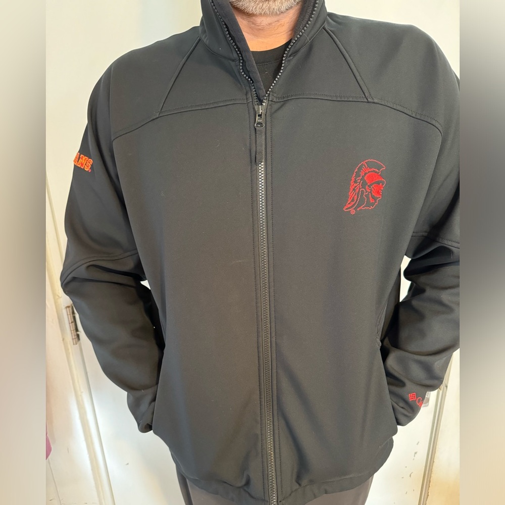 Columbia Soft Shell Usc Jacket With Embroidered D… - image 1